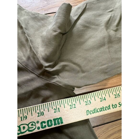 ILLA ILLA Green Size Large Fringe Embroidered Tencel Dress‎ Boho Hippie Peasant - Picture 6 of 11